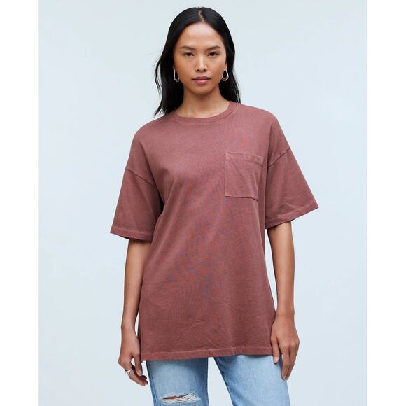 New W/Defect Madewell Garment-Dyed Oversized Pocket Tee Size Medium - Picture 2 of 7